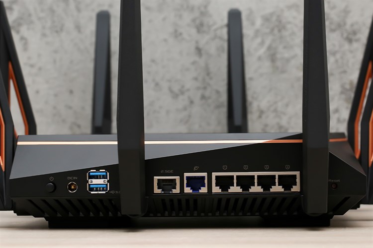 Router Wifi Chuẩn Wifi 6 AX11000 Asus GT-AX11000 Gigabit Màu Đen