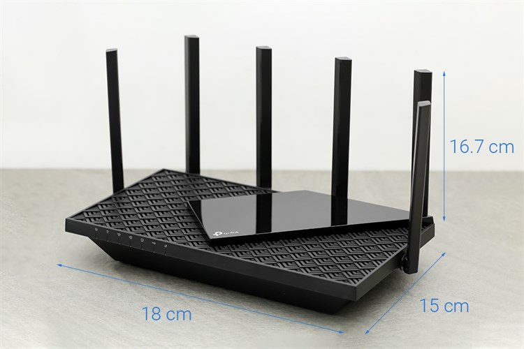 Router Wifi Chuẩn Wifi 6 AX5400 TP-Link Archer AX73 Màu Đen