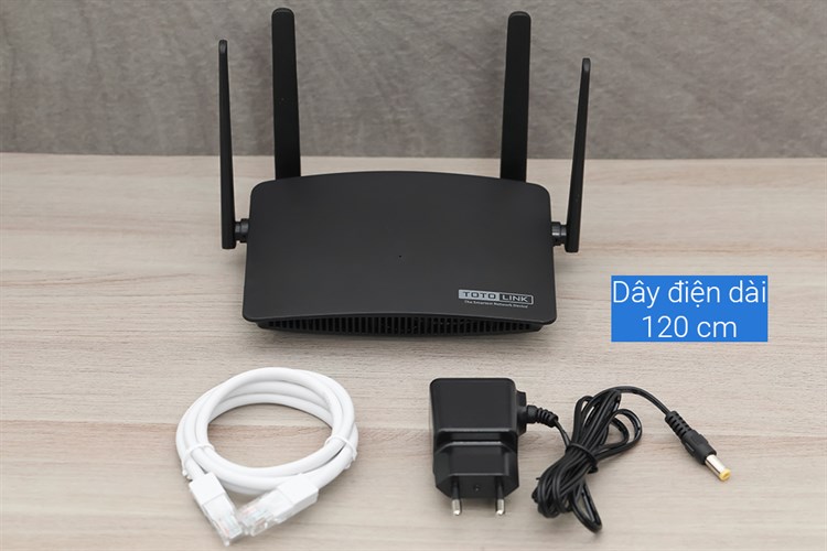 Router Wifi chuẩn AC1200 Totolink A710R Màu Đen