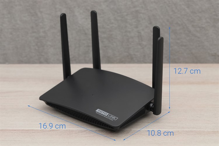Router Wifi chuẩn AC1200 Totolink A710R Màu Đen