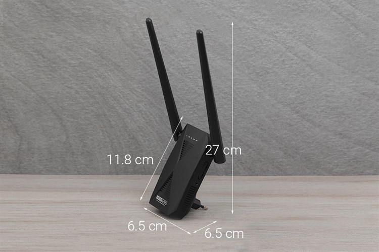 Repeater mở rộng sóng Wifi chuẩn AC1200 Totolink EX1200T Màu Đen