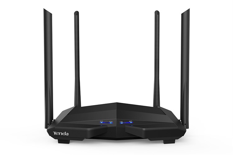 Router Wifi băng tần kép Chuẩn AC1200 Tenda AC10 Gigabit Màu Đen
