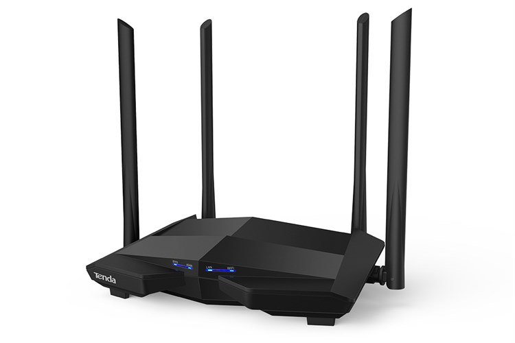 Router Wifi băng tần kép Chuẩn AC1200 Tenda AC10 Gigabit Màu Đen