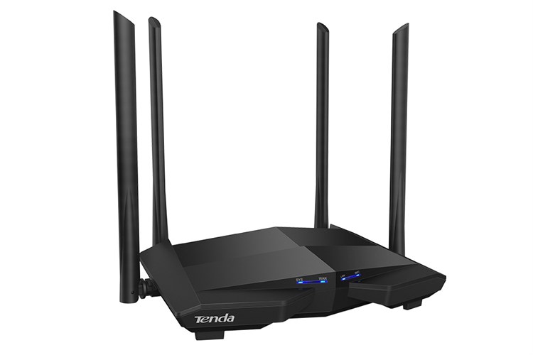 Router Wifi băng tần kép Chuẩn AC1200 Tenda AC10 Gigabit Màu Đen