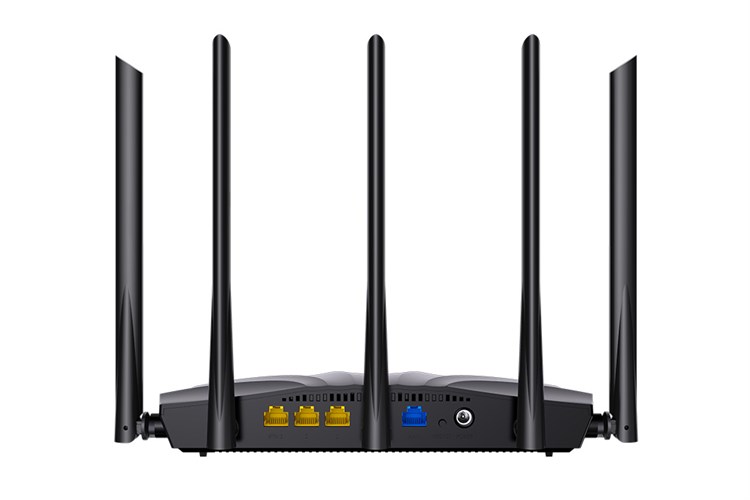 Router Wifi 6 băng tần kép AX1500 Tenda TX2Pro Gigabit Màu Đen