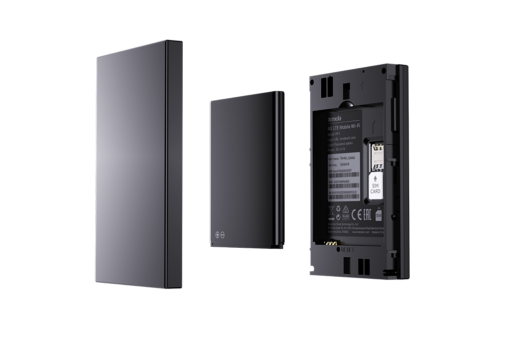 Bộ phát Wifi di động 4G LTE 286Mbps Tenda 4G180-V4 Màu Đen
