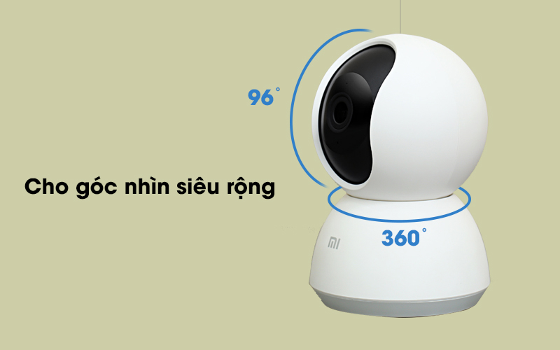 Camera IP Mi Home 360 Độ 1080P Xiaomi QDJ4041GL trắng có góc nhìn rộng Camera IP Mi Home 360 Độ 1080P Xiaomi QDJ4041GL trắng có góc nhìn rộng