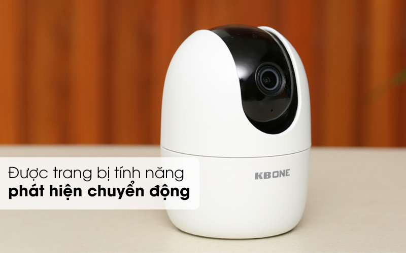 Được trang bị tính năng phát hiện chuyển động - Camera IP 1080P Kbvision KN-TGH21PWN Trắng Được trang bị tính năng phát hiện chuyển động - Camera IP 1080P Kbvision KN-TGH21PWN Trắng
