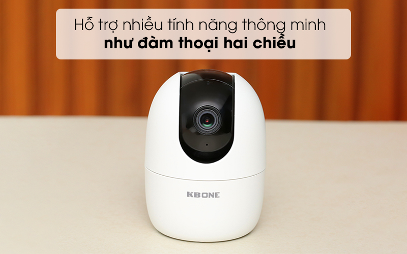Hỗ trợ nhiều tính năng thông minh như đàm thoại hai chiều - Camera IP 1080P Kbvision KN-TGH21PWN Trắng Hỗ trợ nhiều tính năng thông minh như đàm thoại hai chiều - Camera IP 1080P Kbvision KN-TGH21PWN Trắng