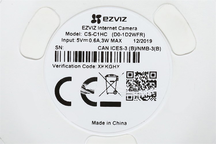 Camera IP 2MP Ezviz CS-C1HC (D0-1D2WFR) Màu Trắng