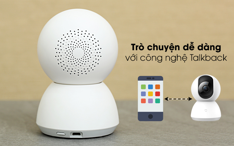 Dễ dàng trò chuyện cùng người thân - Camera IP Mi Home 360 Độ 1080P Xiaomi QDJ4058GL