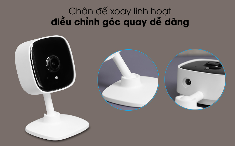 Chân đế linh hoạt - Camera IP 1080P TP-Link Tapo C100 Trắng