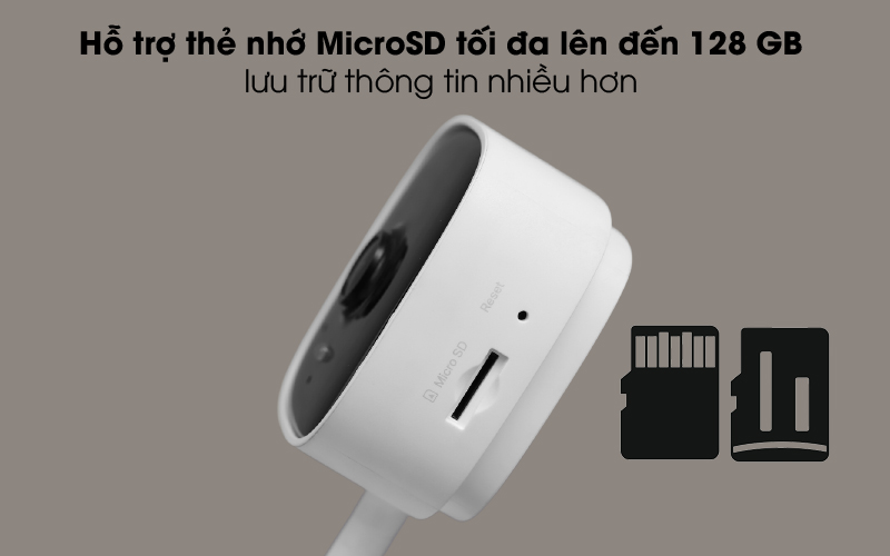 Hỗ trợ thẻ nhớ đến 128 GB - Camera IP 1080P TP-Link Tapo C100 Trắng