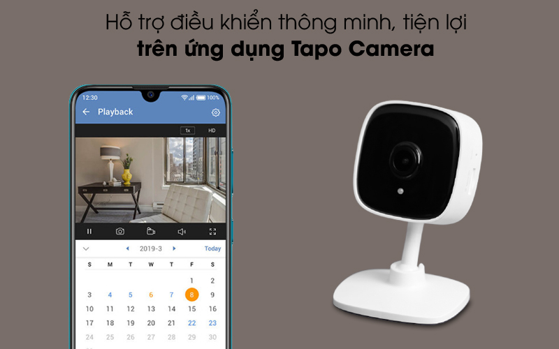 Tapo Camera - Camera IP 1080P TP-Link Tapo C100 Trắng