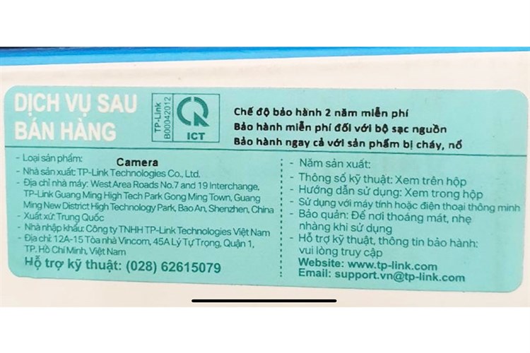 Camera IP 2MP TP-Link Tapo TC60 Màu Trắng