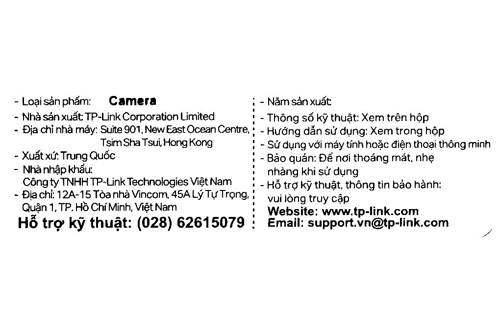 Camera IP Ngoài Trời 3MP TP-link Tapo C310 Màu Trắng