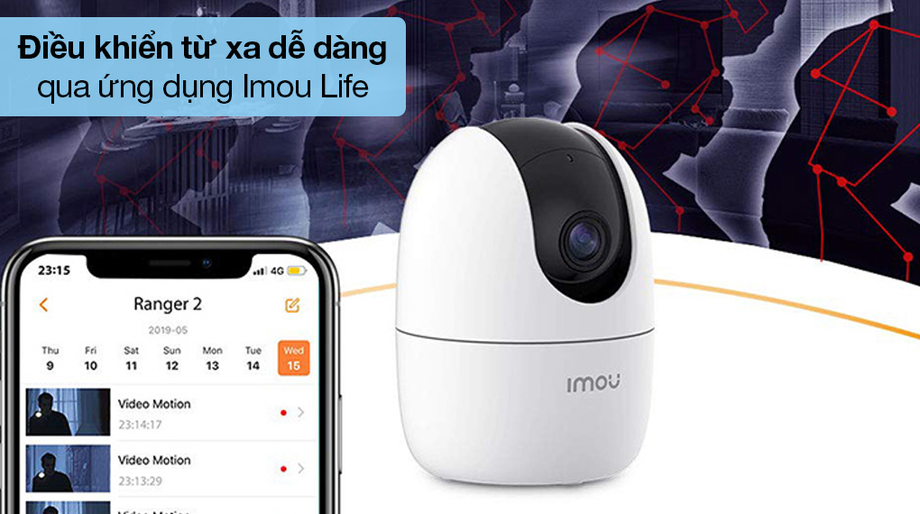 Camera IP 360 độ 1080P Imou Ranger 2 - Quản lý camera hiệu quả trên ứng dụng Imou Life