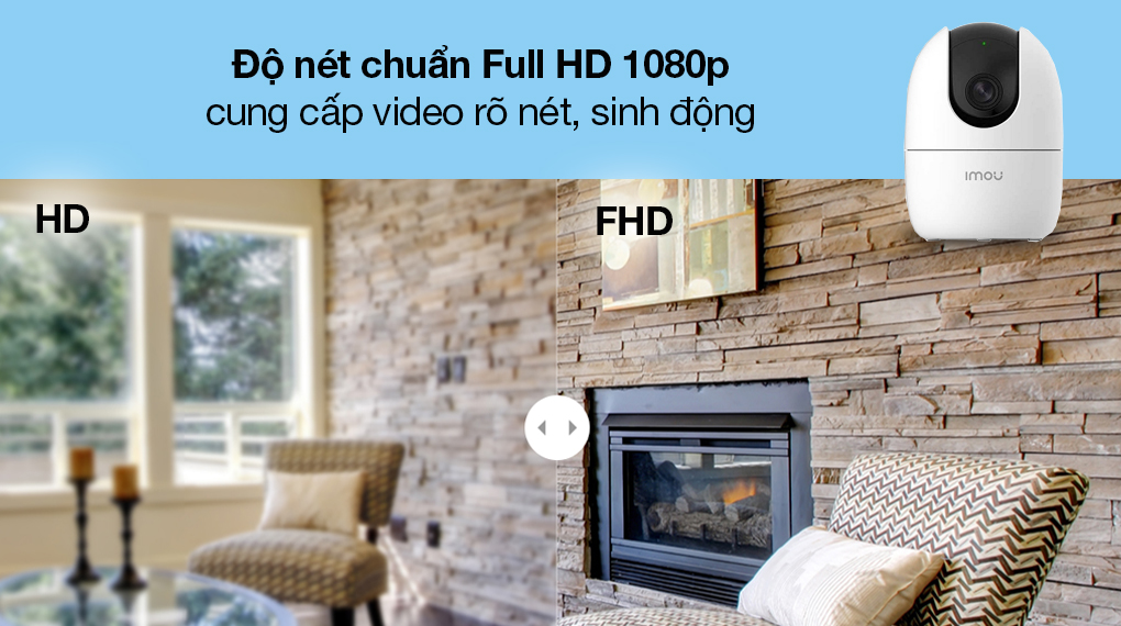 Camera IP 360 độ 1080P Imou Ranger 2 - Trải nghiệm video độ phân giải chuẩn Full HD 1080p 