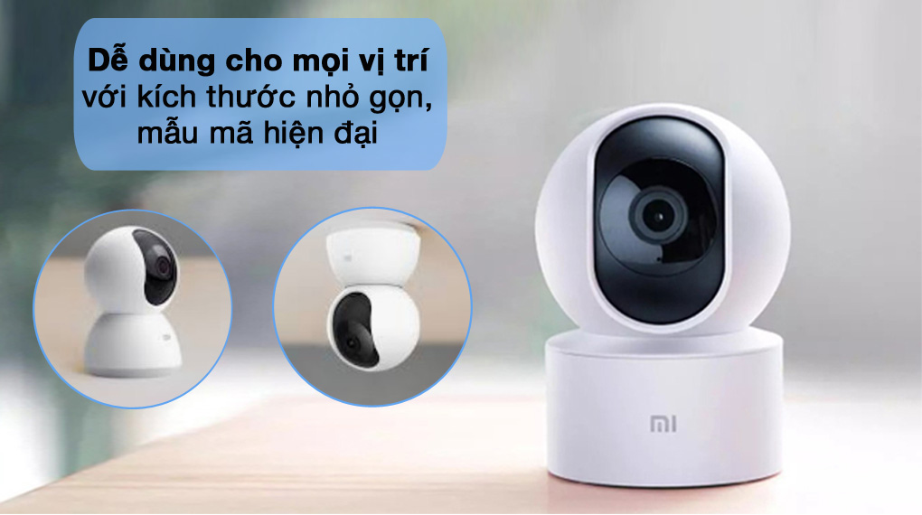 Nhỏ gọn, tiện dụng - Camera IP Mi Home 360 Độ 1080P Xiaomi BHR4885GL