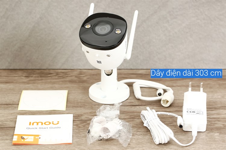 Camera IP Ngoài Trời 2MP Imou Bullet 2E Màu Trắng