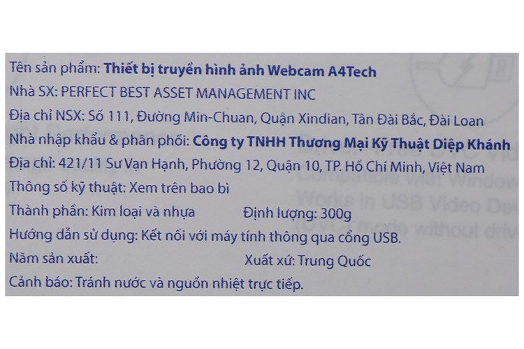 Webcam 1080P A4Tech PK-920H Màu Đen