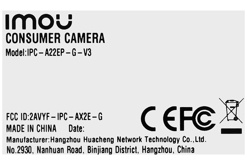 Camera IP 360 Độ 2MP IMOU A2 A22EP Màu Trắng