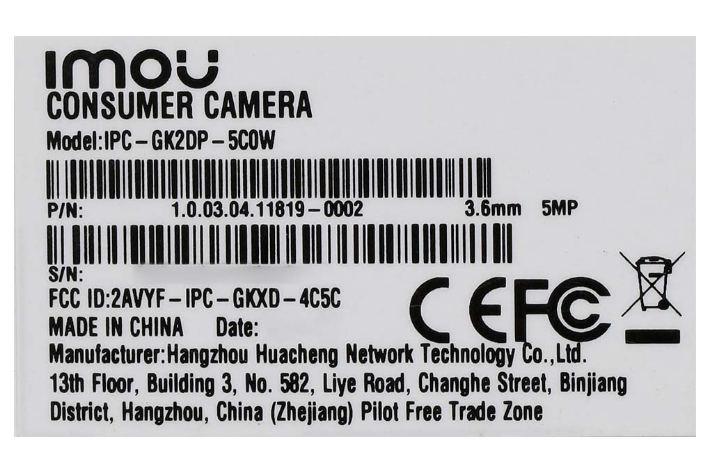 Camera IP 360 Độ 5MP IMOU Rex 2D GK2DP - 12