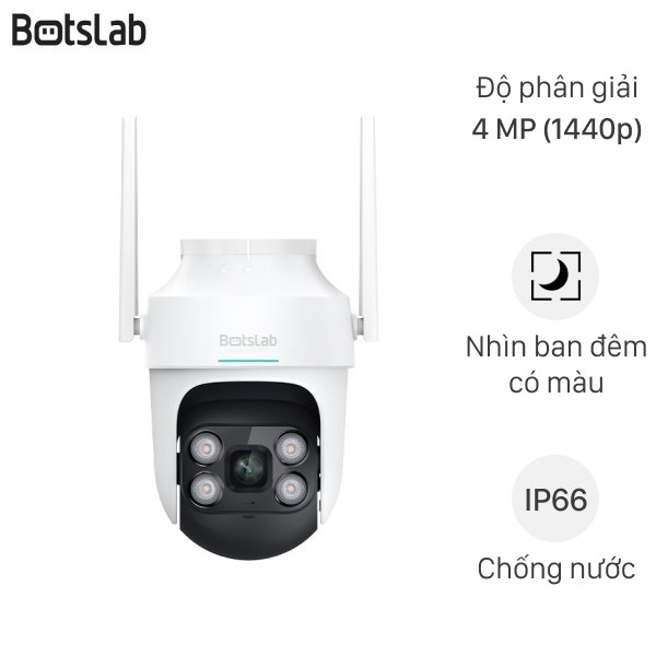 Camera Ip Ngoài Trời 360 Độ 4Mp Botslab W312