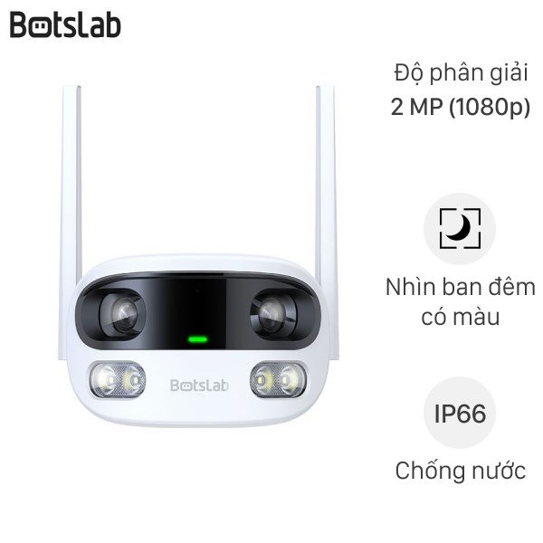 Camera Ip Ngoài Trời 2Mp Dual Camera Botslab W302