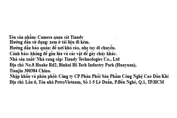 Camera IP Ngoài Trời 360 Độ 3MP TIANDY TC-H334S Màu Trắng