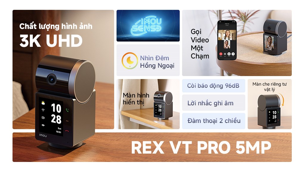 Camera IP 360 Độ IMOU Rex VT Pro S2VBP-5M0WR