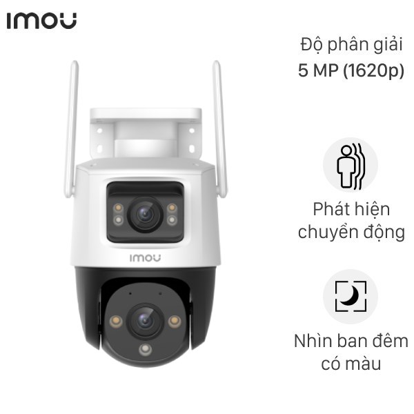 Camera Ip Ngoài Trời 360 Độ 5Mp Imou Cruiser Dual S7Xp - 10M0Wed