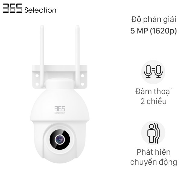 Camera Ip Ngoài Trời 360 Độ 5Mp 365 Selection Oc2