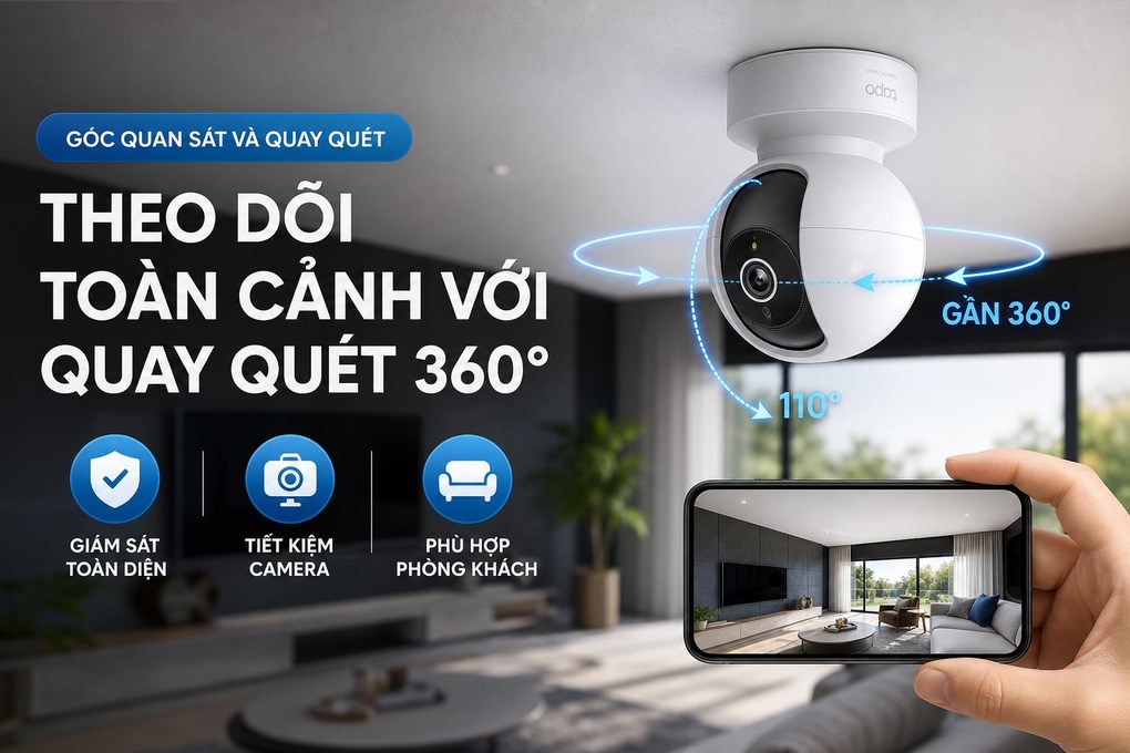 Camera IP 360 Độ 5MP TP-Link Tapo C232
