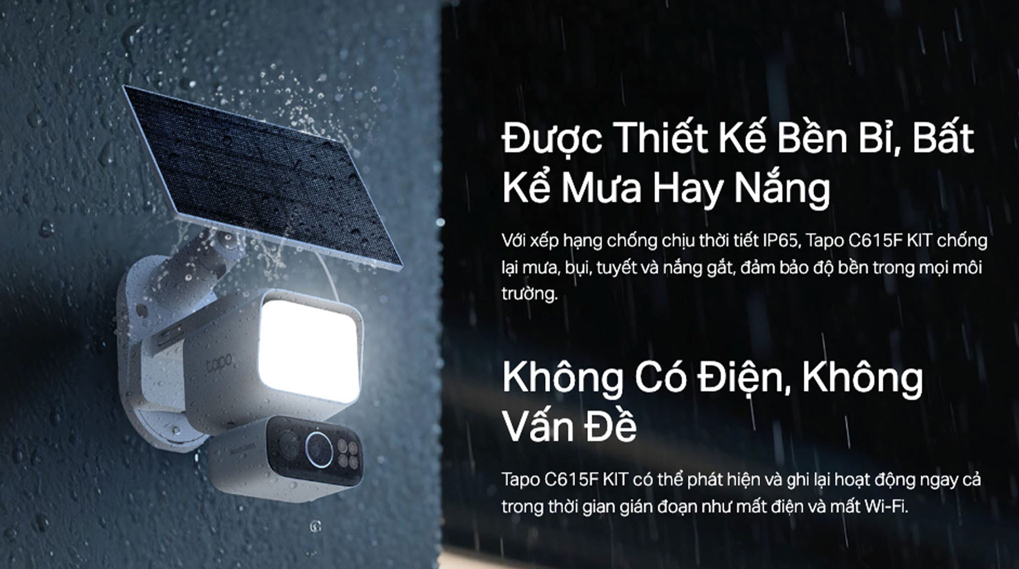 Camera IP Ngoài trời 360 Độ TP-Link Tapo C615F KIT