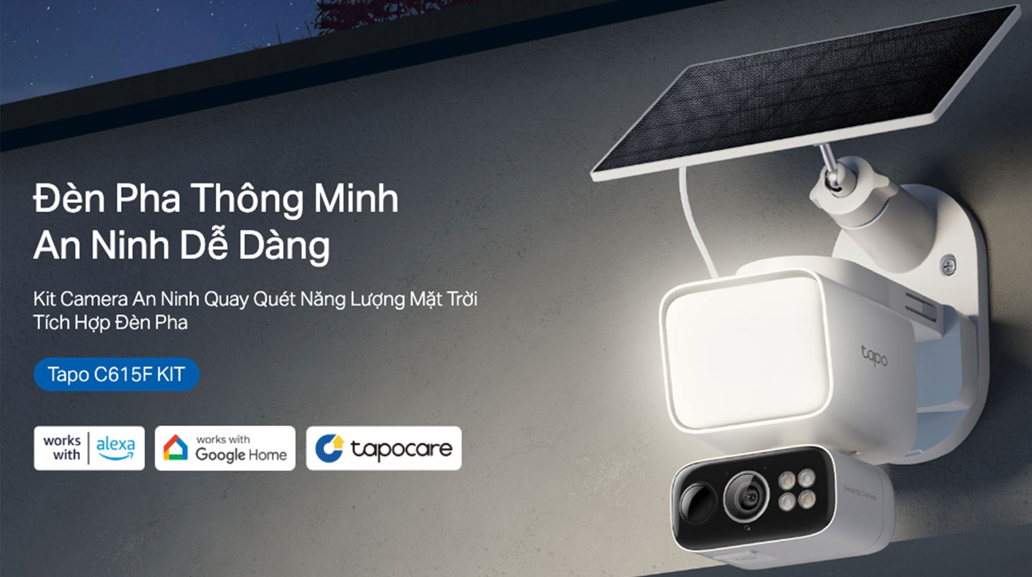 Camera IP Ngoài trời 360 Độ TP-Link Tapo C615F KIT