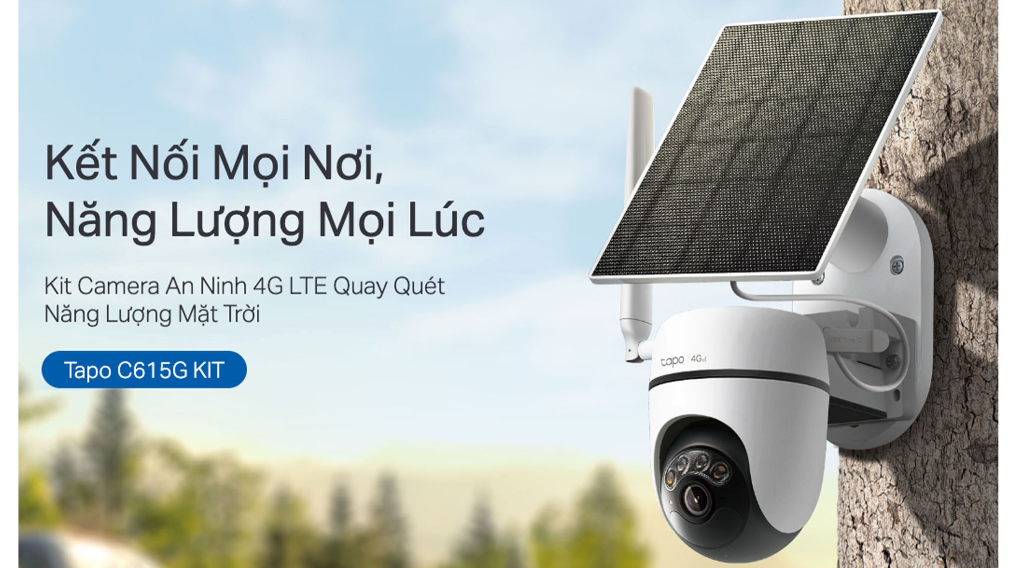 Camera IP Ngoài trời 360 Độ TP-Link Tapo C615G KIT