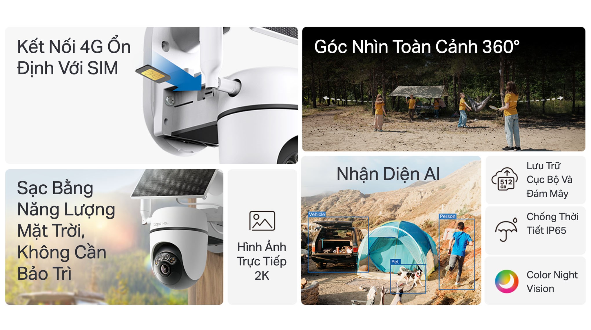 Camera IP Ngoài trời 360 Độ TP-Link Tapo C615G KIT