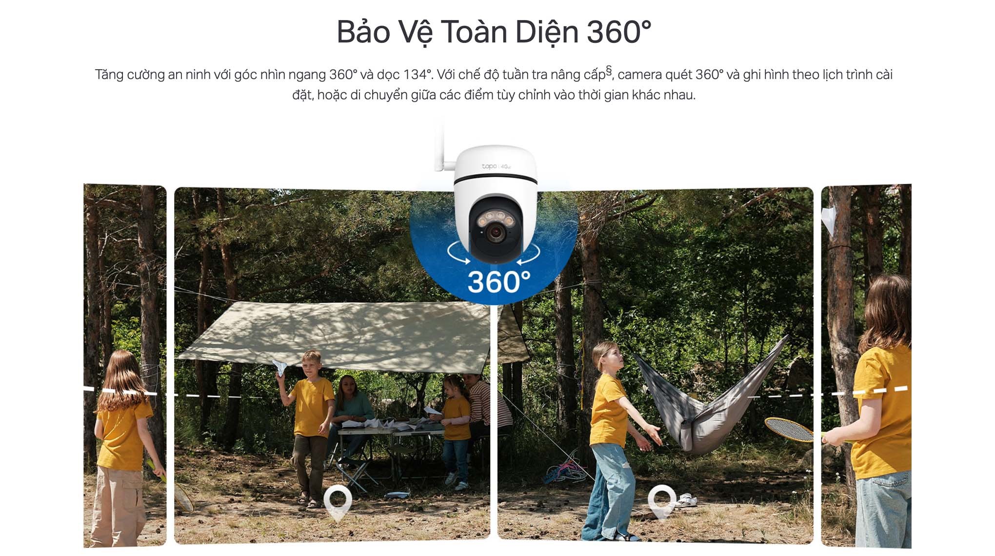 Camera IP Ngoài trời 360 Độ TP-Link Tapo C615G KIT