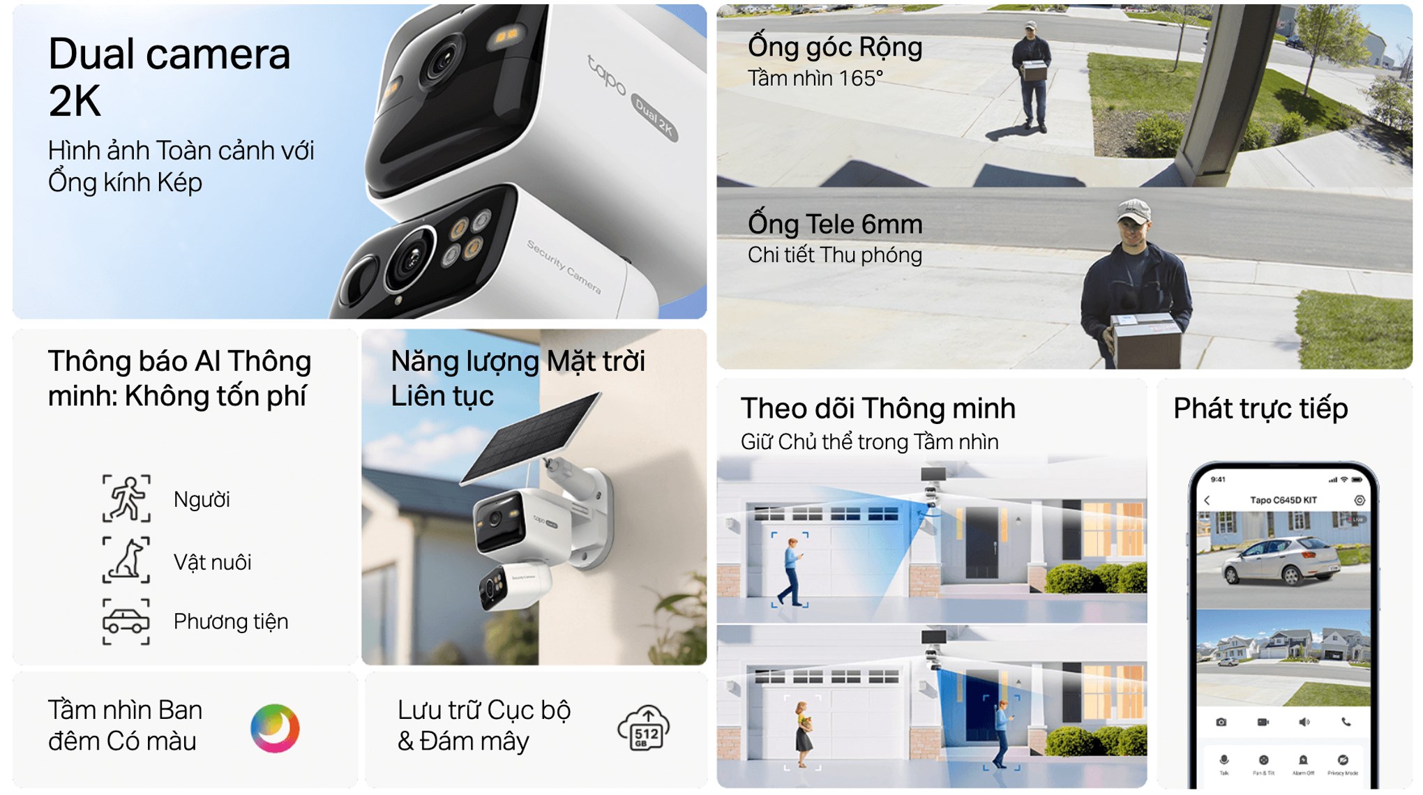 Camera IP Ngoài trời 360 Độ TP-Link Tapo C645D KIT