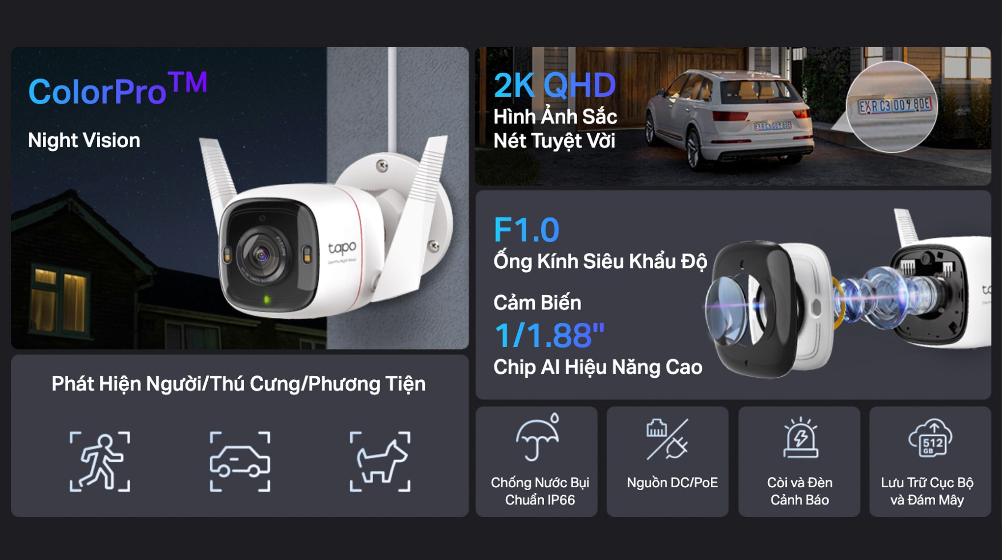 Camera IP Ngoài trời TP-Link Tapo C325WB