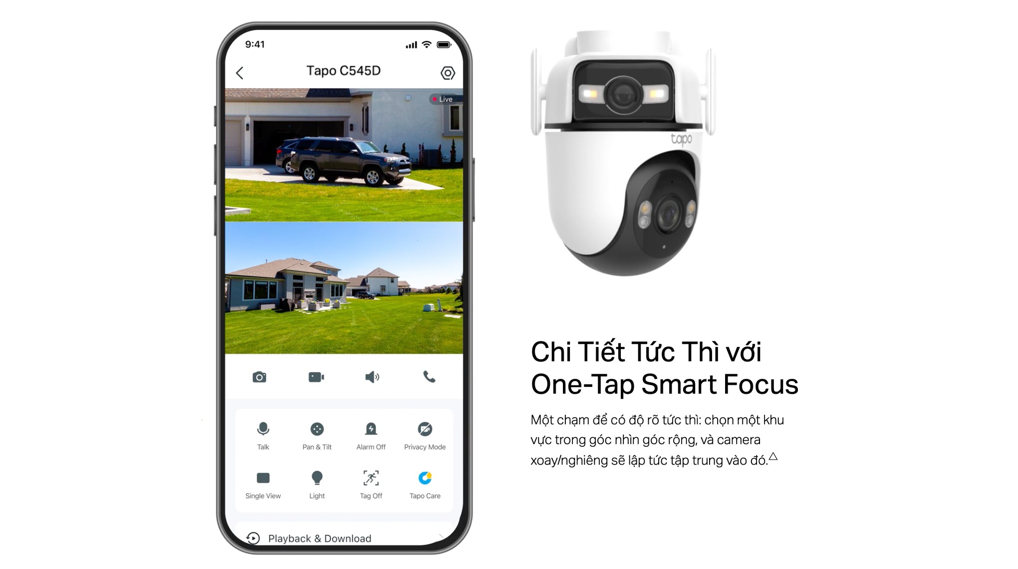 Camera IP Ngoài trời 360 Độ TP-Link Tapo C545D