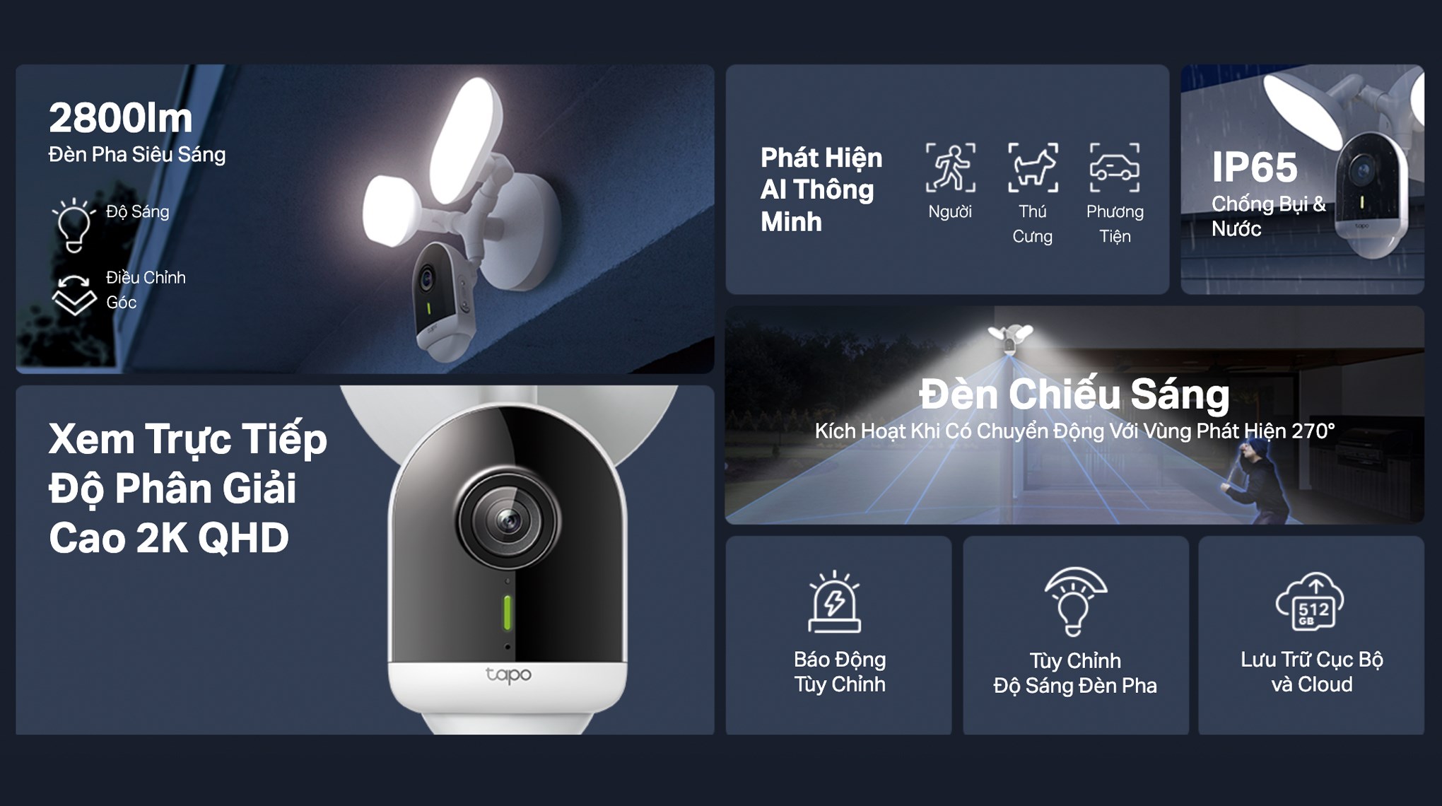 Camera IP Ngoài trời TP-Link Tapo C720