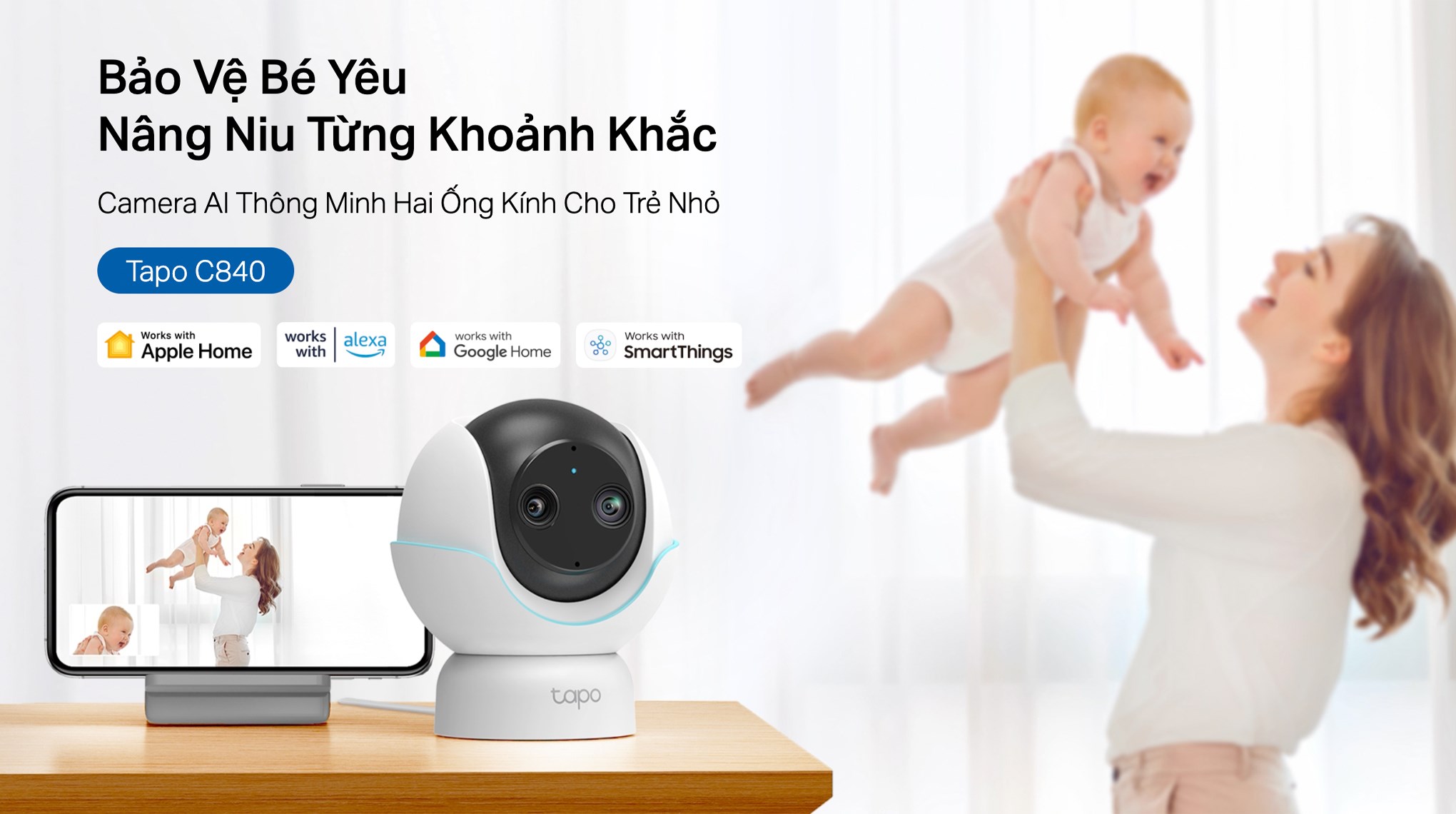 Camera IP 360 Độ 4MP TP-Link Tapo C840