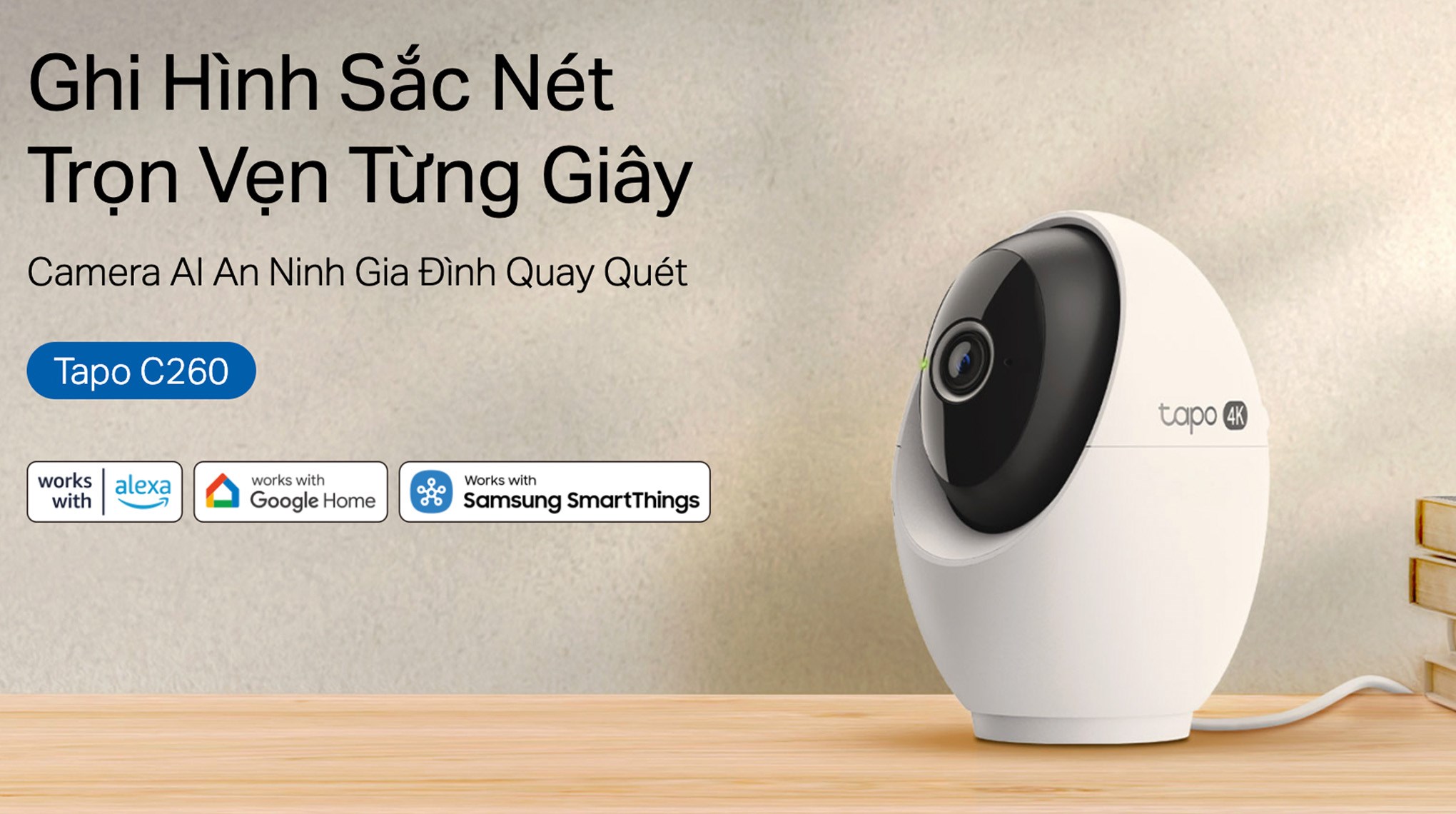 Camera IP 360 Độ TP-Link Tapo C260 chính hãng tại VietITPro Thủ Đức