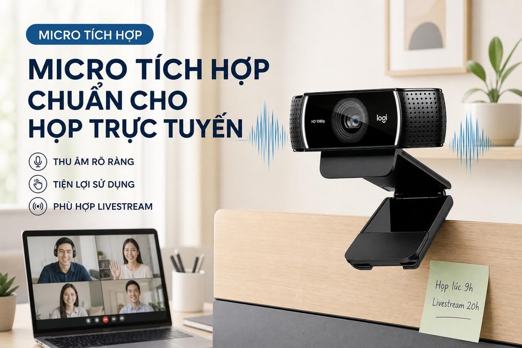 Webcam Logitech C922 Full HD