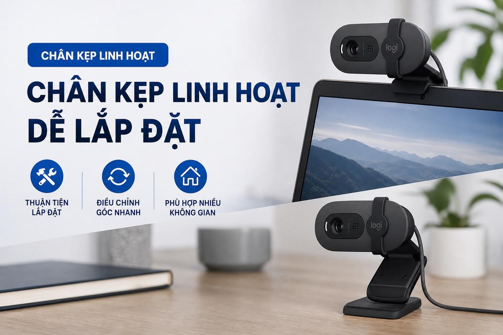 Webcam Logitech Brio 100 Full HD