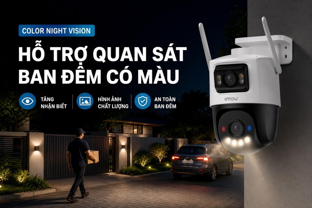 Camera IP Ngoài Trời 360 Độ 3 MP IMOU Cruiser Dual 2 IPC-S7XEP-6M0WED