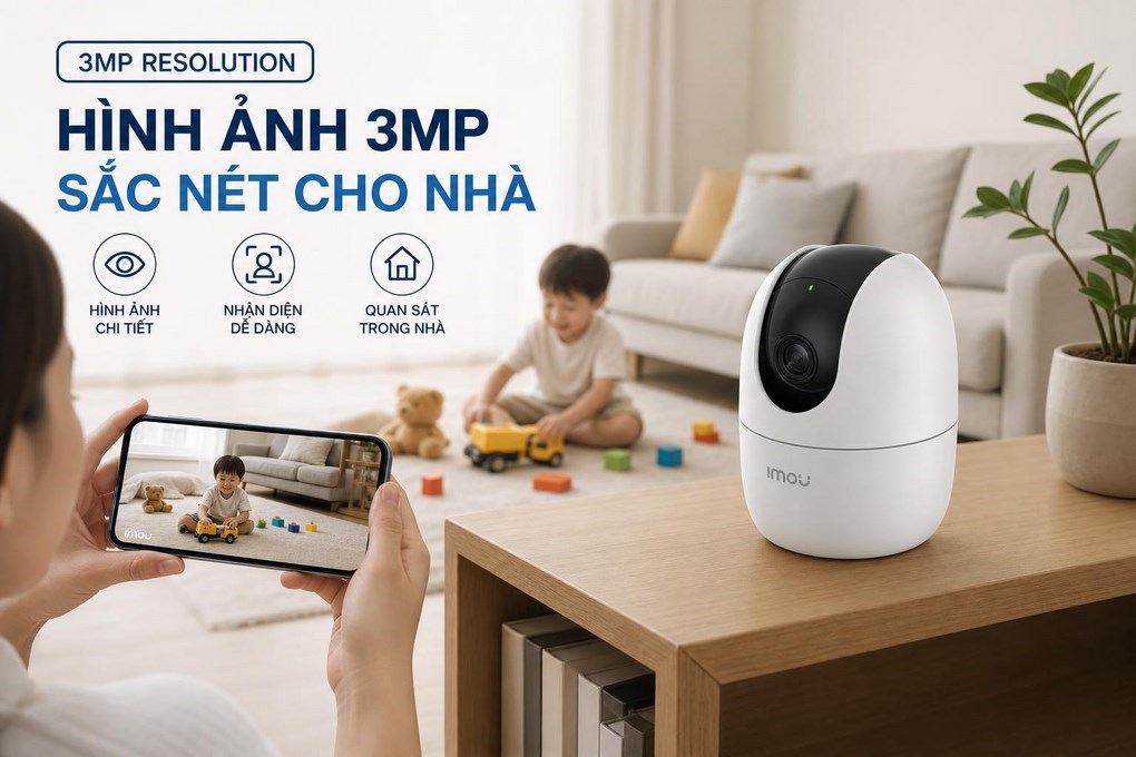 Camera IP 360 Độ 3 MP IMOU Ranger 2 A32P Pro