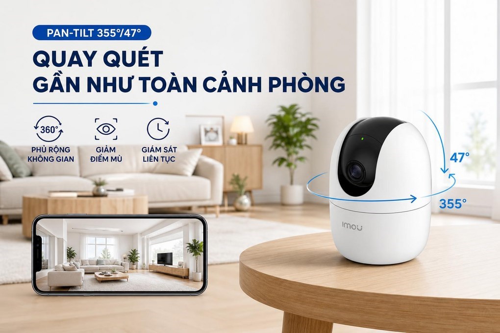 Camera IP 360 Độ 3 MP IMOU Ranger 2 A32P Pro